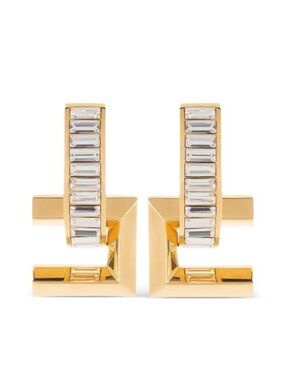 Elisabetta Franchi Logo Earrings